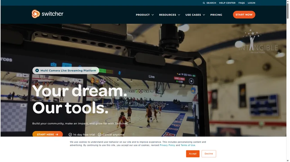 Switcher Studio dashboard