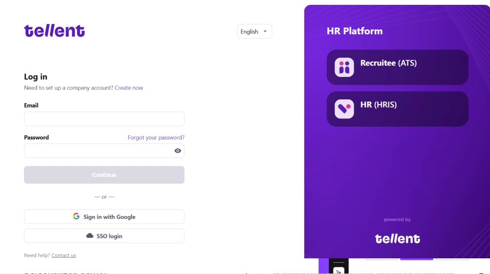 Tellent dashboard