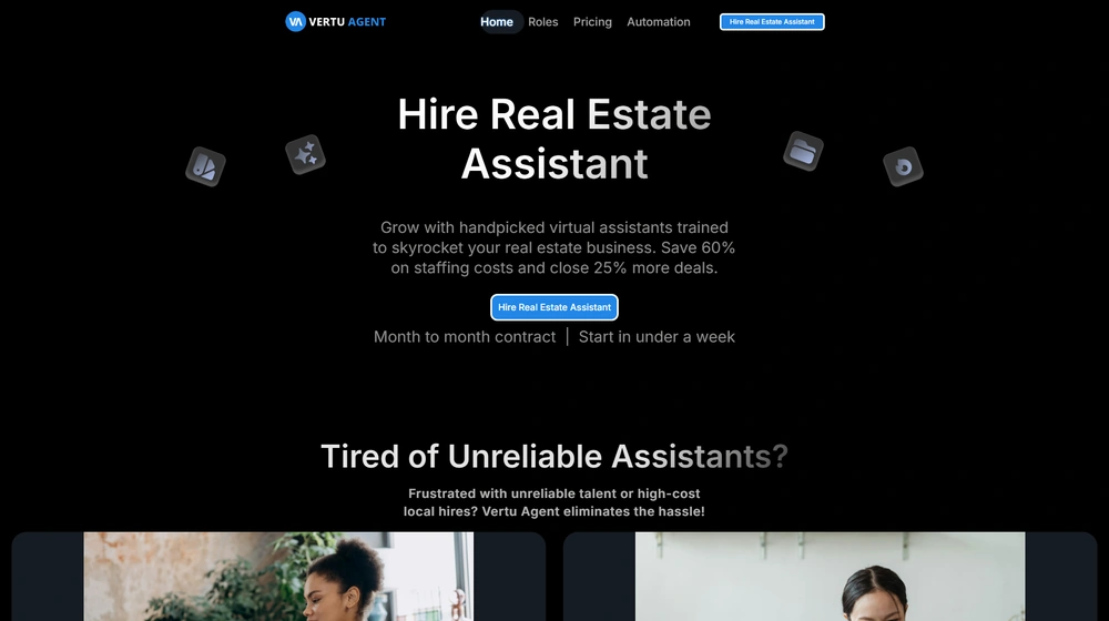 Vertu Agent dashboard