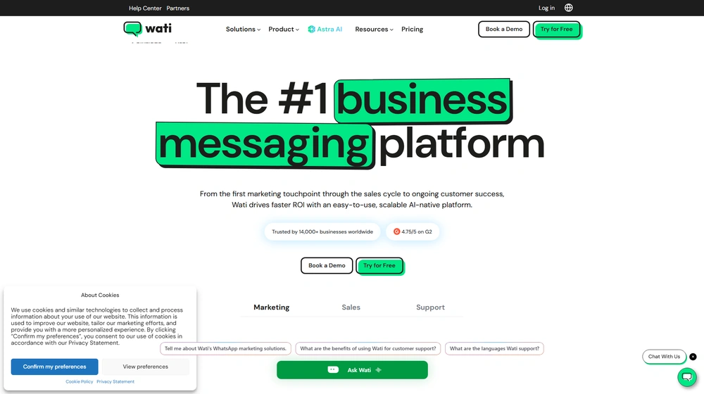 Wati dashboard