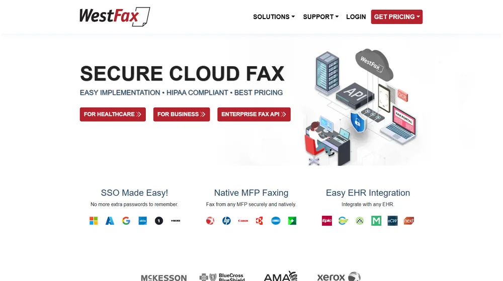 WestFax dashboard