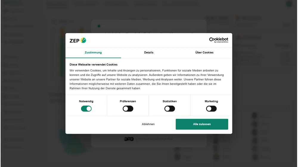 ZEP dashboard