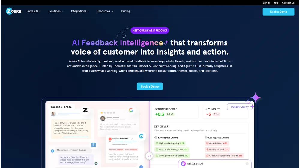 Zonka Feedback dashboard